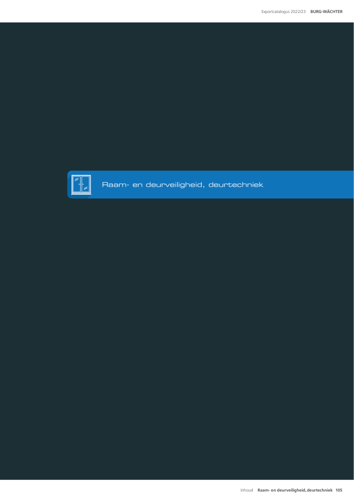 BURG-WÄCHTER Hoofdcatalogus NR.: 20450 - Pagina 105