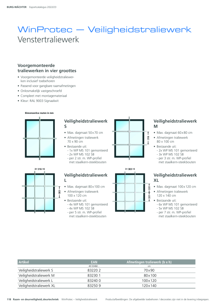 BURG-WÄCHTER Hoofdcatalogus Nb. : 20450 - Page 118