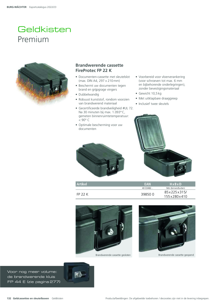 BURG-WÄCHTER Hoofdcatalogus Nb. : 20450 - Page 132
