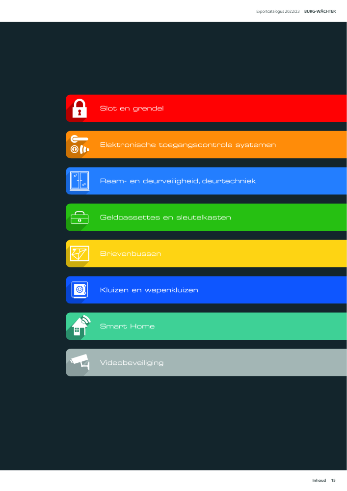 BURG-WÄCHTER Hoofdcatalogus Nb. : 20450 - Page 15
