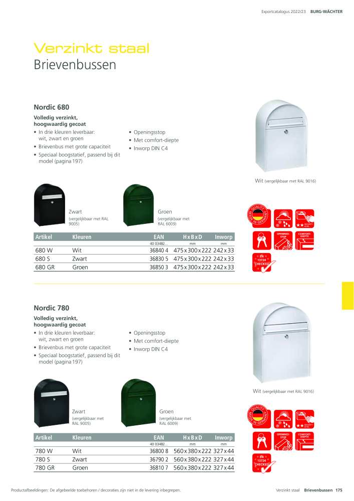 BURG-WÄCHTER Hoofdcatalogus NR.: 20450 - Pagina 175
