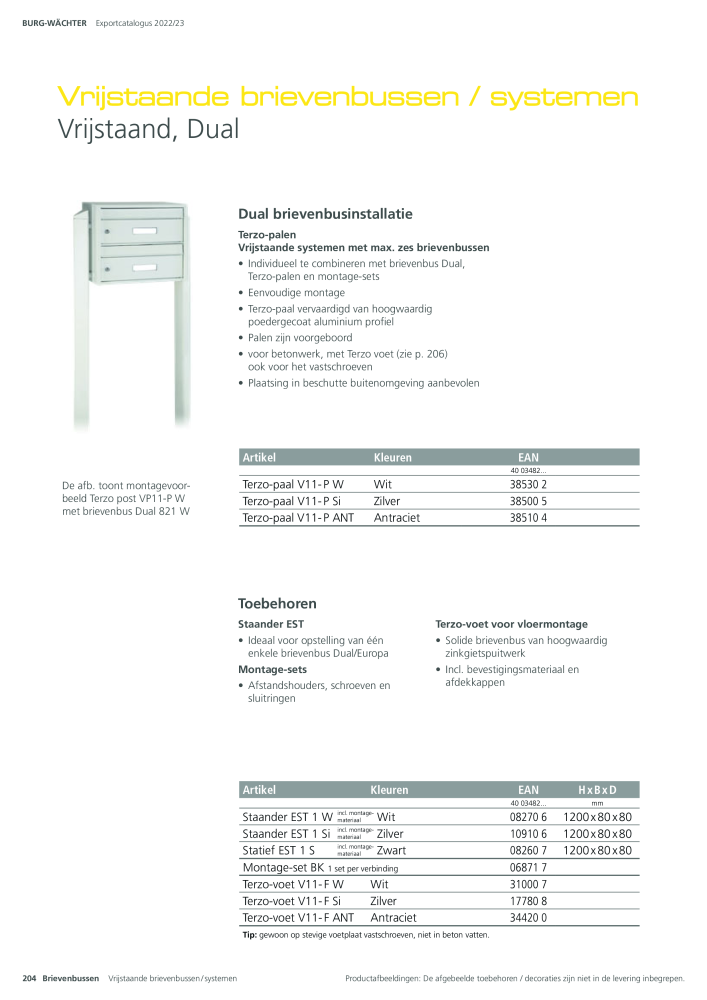 BURG-WÄCHTER Hoofdcatalogus NR.: 20450 - Pagina 204