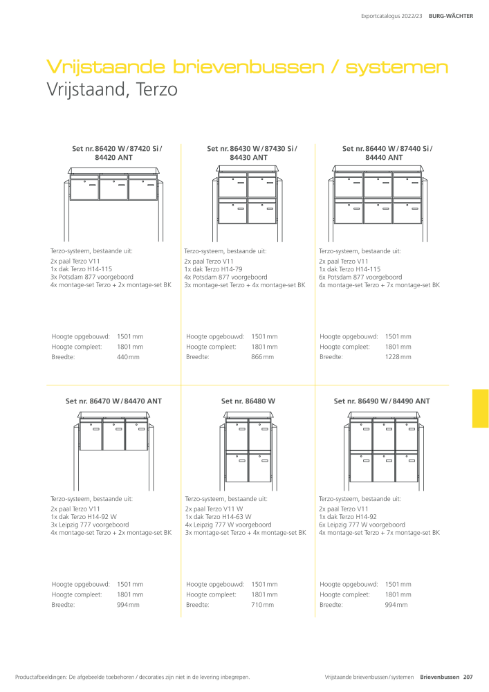 BURG-WÄCHTER Hoofdcatalogus NR.: 20450 - Pagina 207