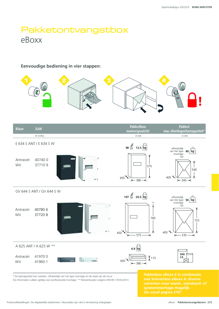 BURG-WÄCHTER Hoofdcatalogus NR.: 20450 - Pagina 213