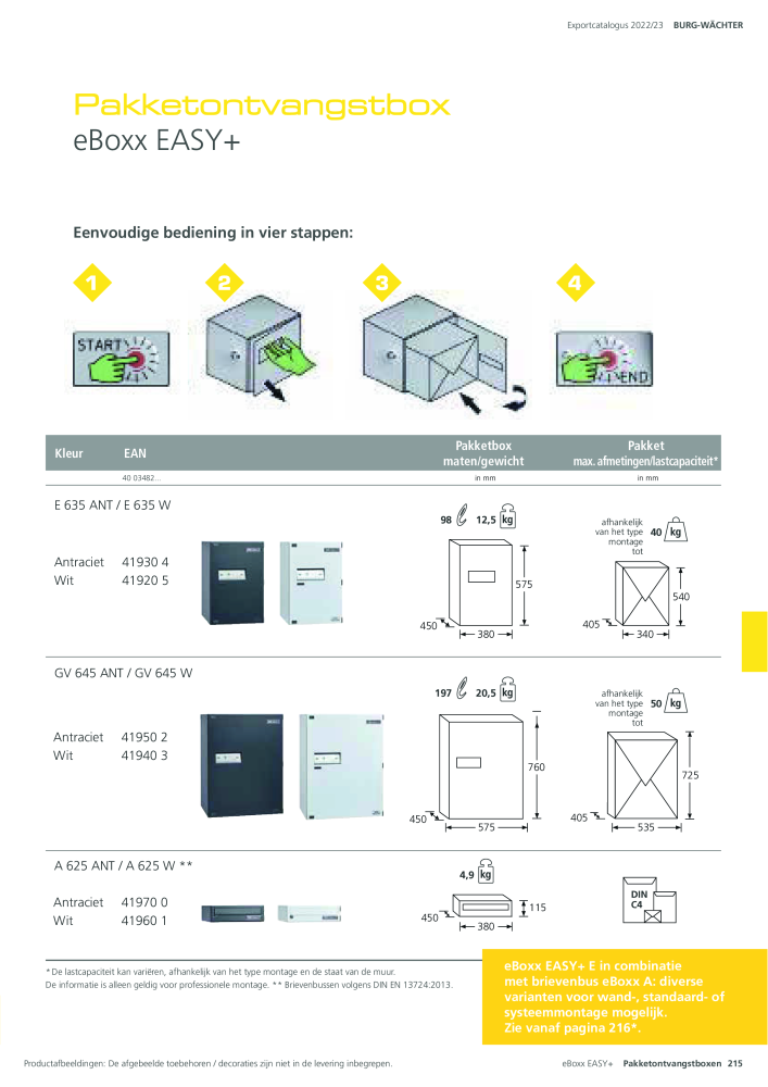 BURG-WÄCHTER Hoofdcatalogus NR.: 20450 - Pagina 215