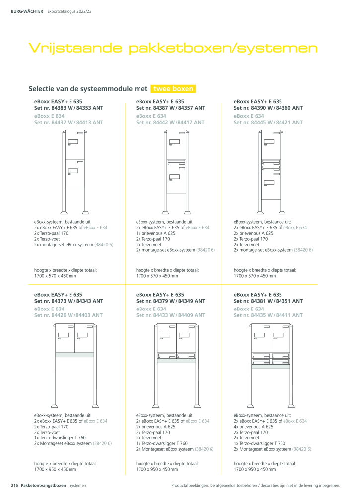 BURG-WÄCHTER Hoofdcatalogus NR.: 20450 - Pagina 216