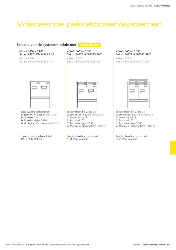 BURG-WÄCHTER Hoofdcatalogus Nb. : 20450 - Page 217