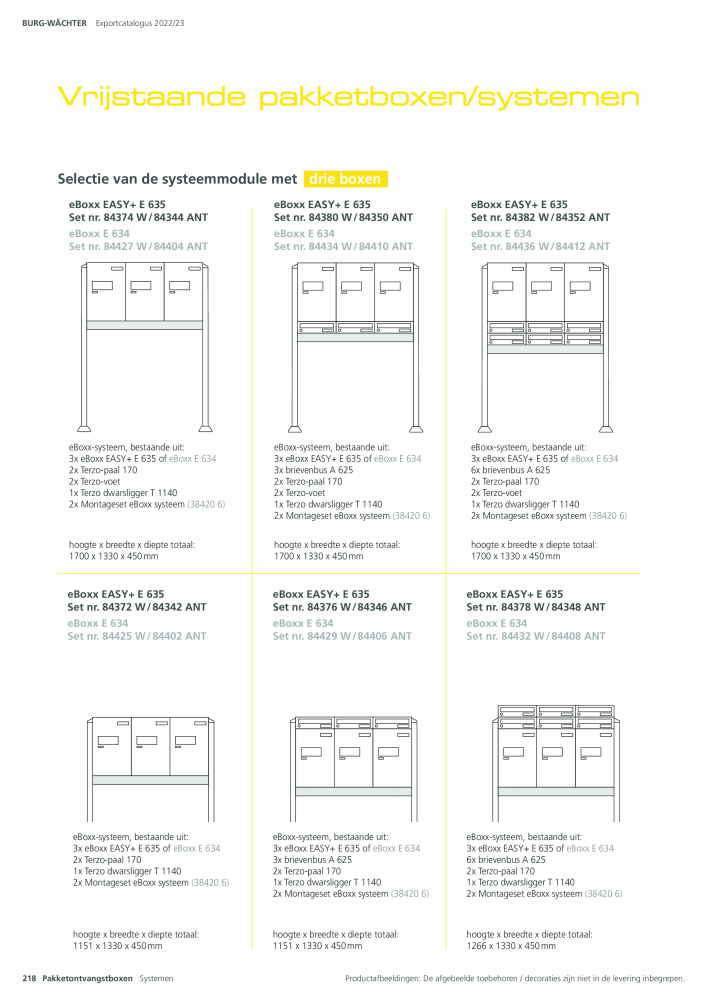 BURG-WÄCHTER Hoofdcatalogus NR.: 20450 - Pagina 218