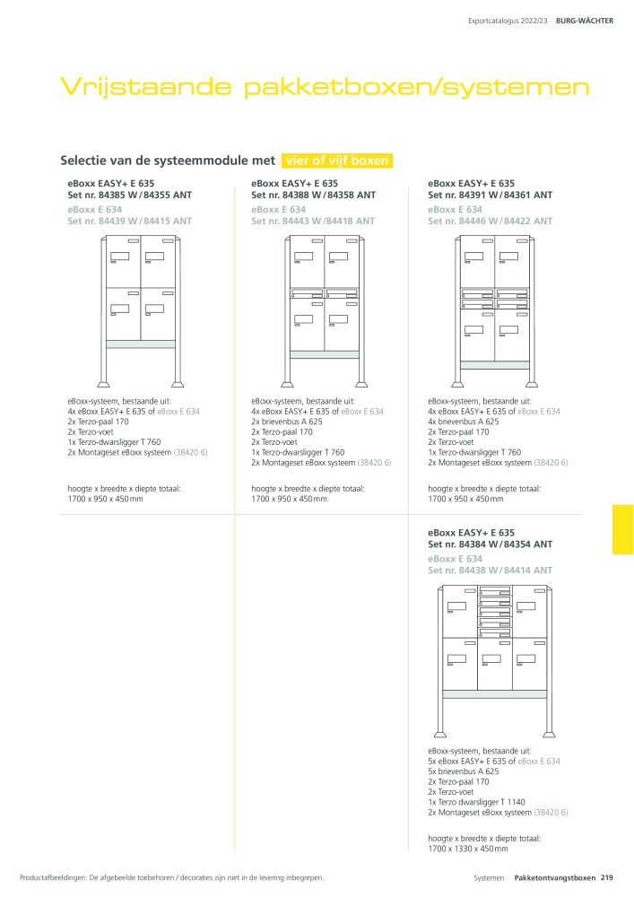 BURG-WÄCHTER Hoofdcatalogus NR.: 20450 - Pagina 219