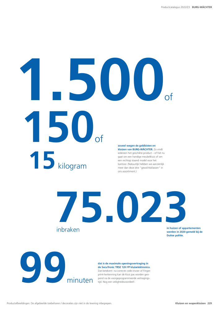 BURG-WÄCHTER Hoofdcatalogus Nb. : 20450 - Page 229