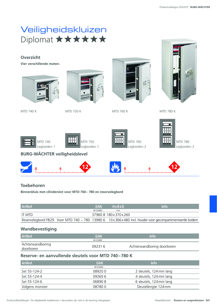 BURG-WÄCHTER Hoofdcatalogus NR.: 20450 - Pagina 247