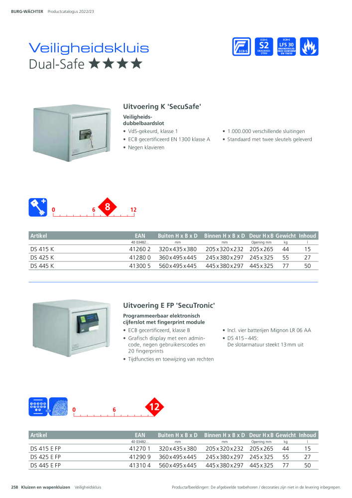 BURG-WÄCHTER Hoofdcatalogus NR.: 20450 - Pagina 258