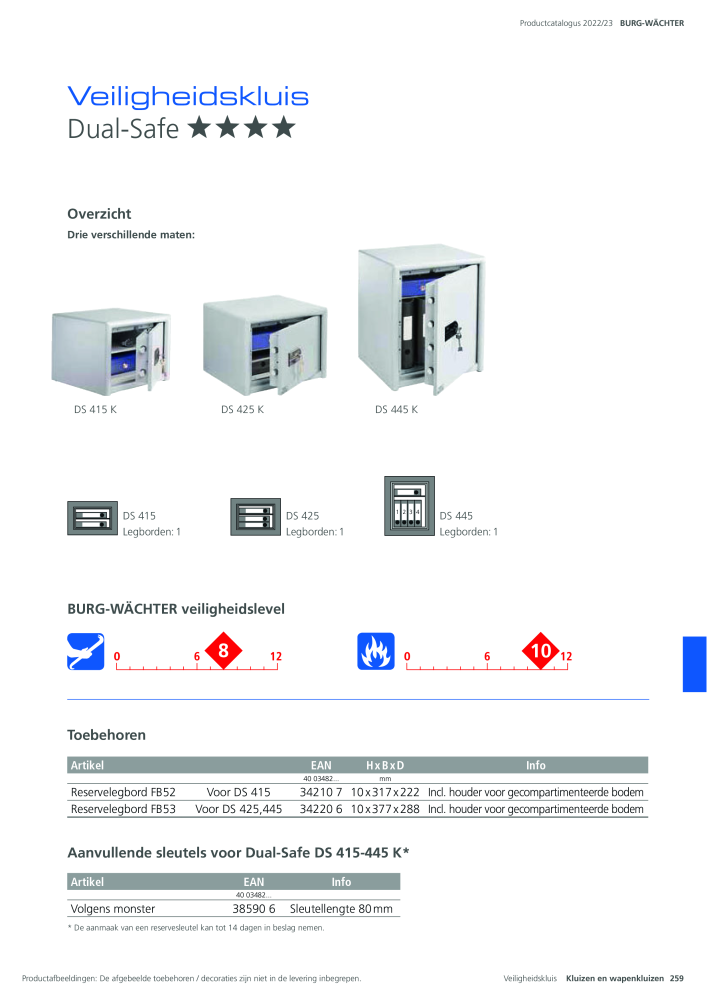 BURG-WÄCHTER Hoofdcatalogus NR.: 20450 - Pagina 259