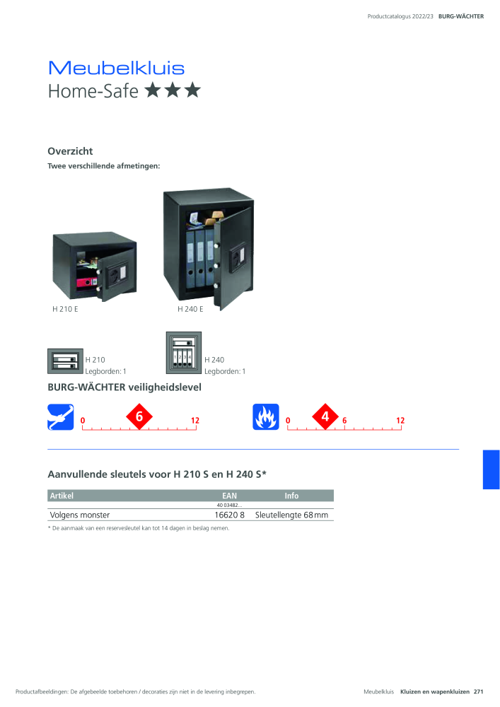 BURG-WÄCHTER Hoofdcatalogus NR.: 20450 - Pagina 271