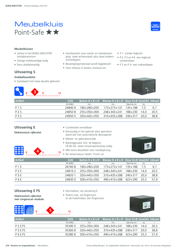 BURG-WÄCHTER Hoofdcatalogus NR.: 20450 - Pagina 274
