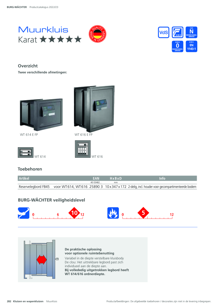 BURG-WÄCHTER Hoofdcatalogus NR.: 20450 - Pagina 282