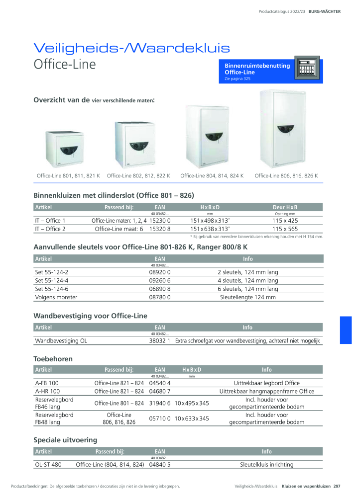 BURG-WÄCHTER Hoofdcatalogus NR.: 20450 - Pagina 297