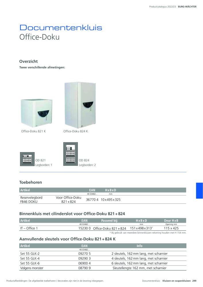 BURG-WÄCHTER Hoofdcatalogus NR.: 20450 - Pagina 299