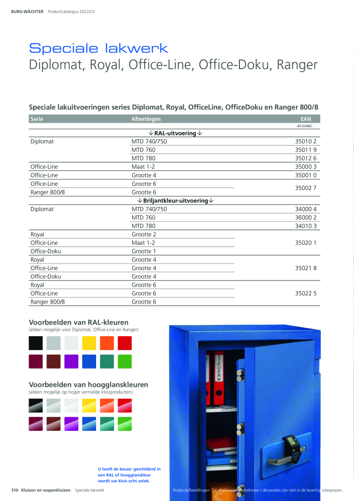 BURG-WÄCHTER Hoofdcatalogus NR.: 20450 - Pagina 310