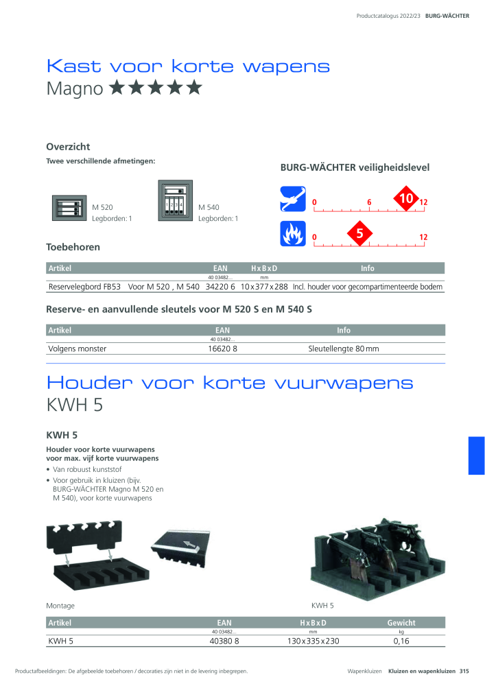 BURG-WÄCHTER Hoofdcatalogus NR.: 20450 - Pagina 315