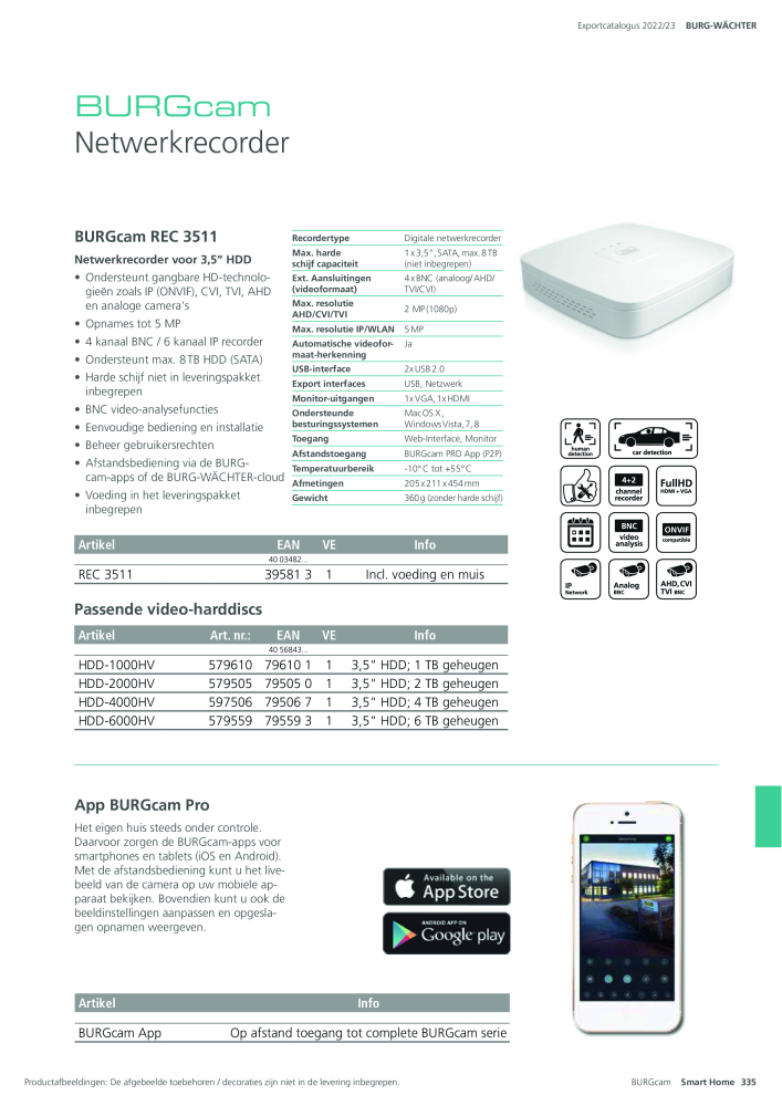 BURG-WÄCHTER Hoofdcatalogus NR.: 20450 - Pagina 335