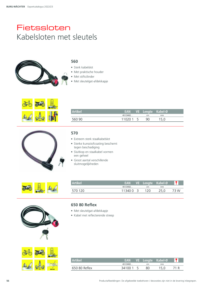 BURG-WÄCHTER Hoofdcatalogus NR.: 20450 - Pagina 56