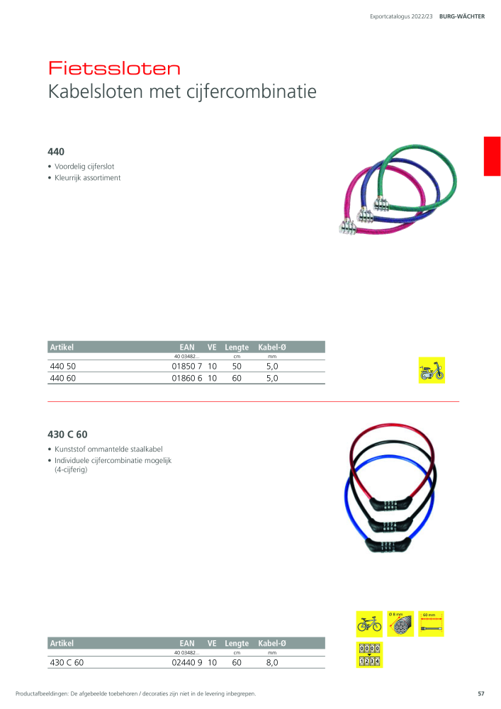 BURG-WÄCHTER Hoofdcatalogus NR.: 20450 - Pagina 57