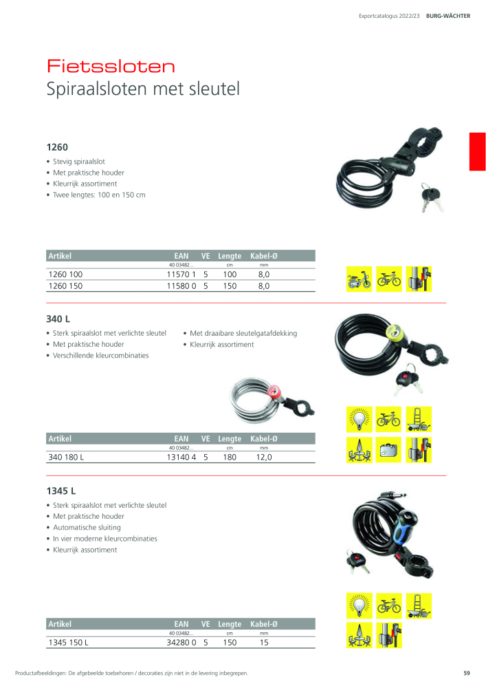 BURG-WÄCHTER Hoofdcatalogus NR.: 20450 - Pagina 59