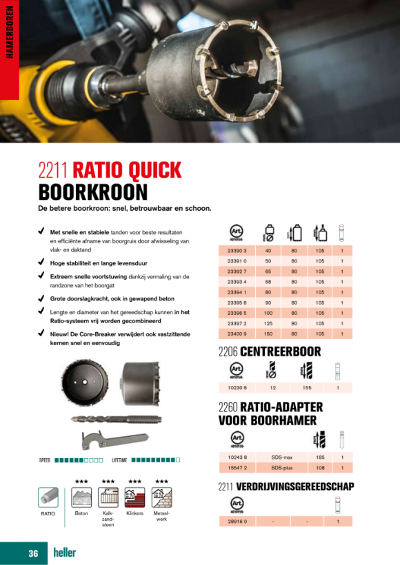 Heller Tools Austreibwerkzeug / Bohrkernentferner 28916