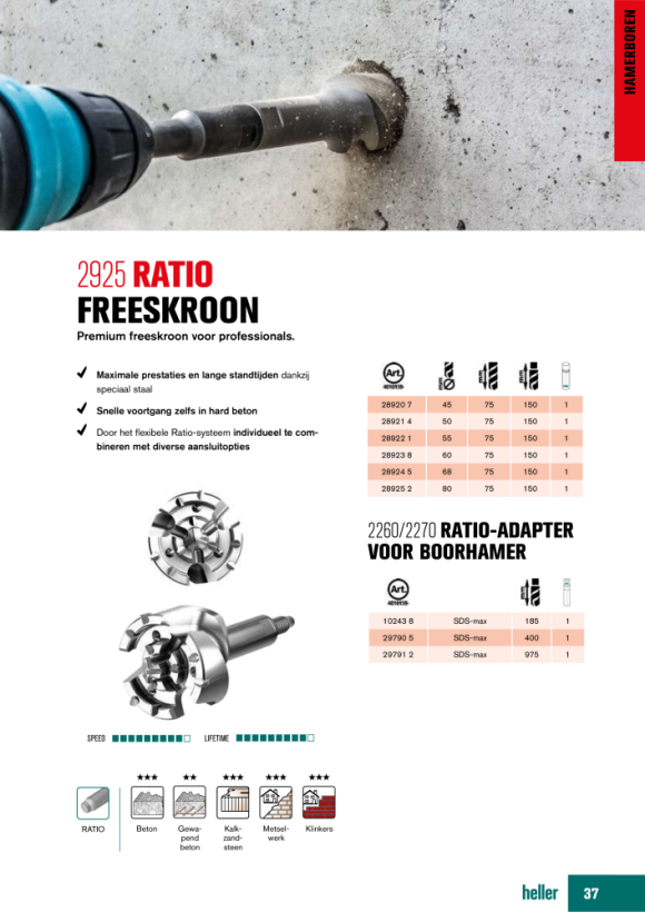 Heller Tools Austreibwerkzeug / Bohrkernentferner 28916