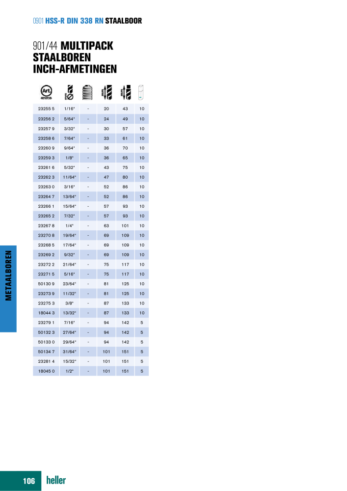 Heller Tools Catalogus NO.: 20468 - Page 106