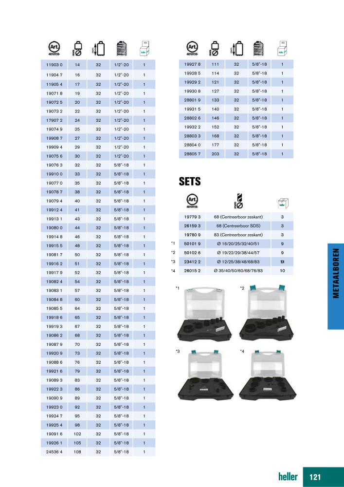 Heller Tools Catalogus NO.: 20468 - Page 121