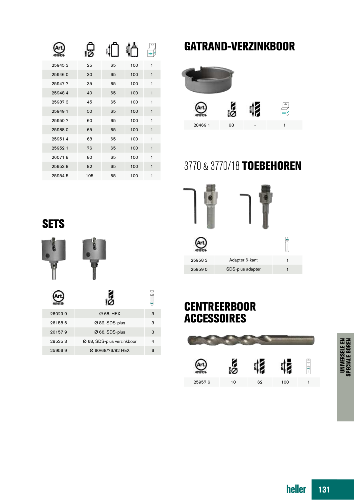 Heller Tools Catalogus Nb. : 20468 - Page 131