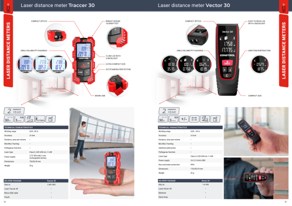 Condtrol Laser-Entfernungsmesser Vector 30 1-4-109