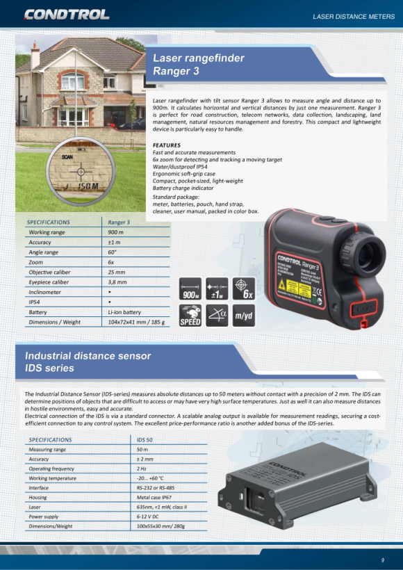 Condtrol Laser-Entfernungsmesser Vector 1500 1-4-102