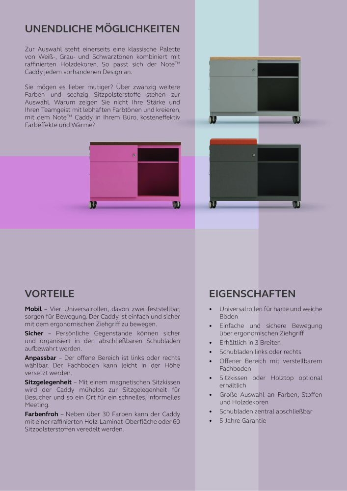 Bisley - Containersystem Note Caddy NR.: 20489 - Seite 3