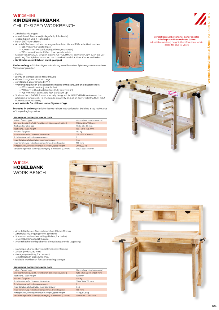 Holzmann Maschinen General Catalog Wood NO.: 20501 - Page 105