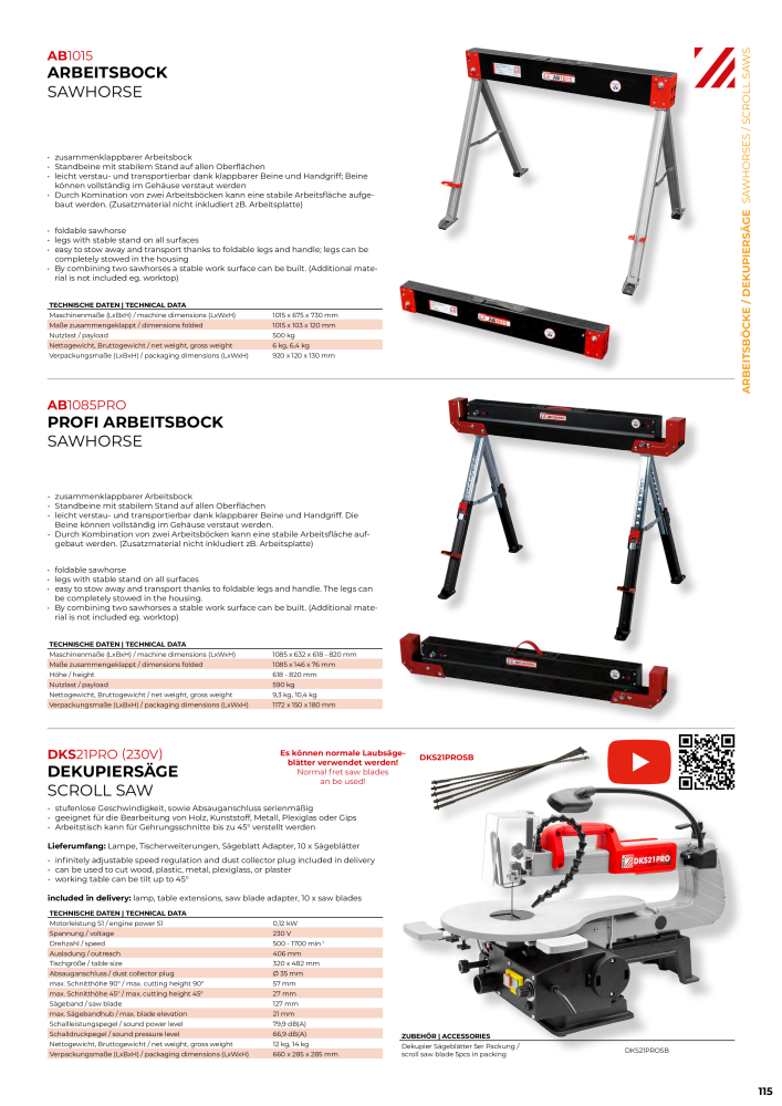 Holzmann Maschinen General Catalog Wood NR.: 20501 - Strona 115