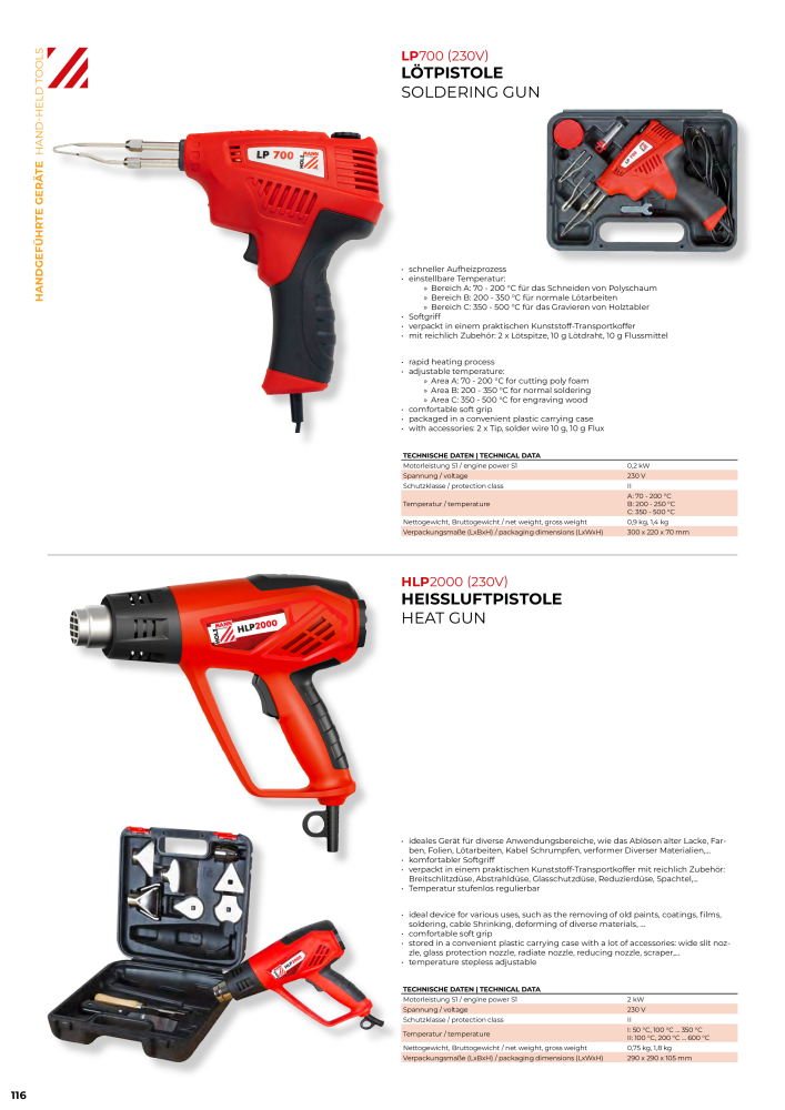 Holzmann Maschinen General Catalog Wood NR.: 20501 - Seite 116