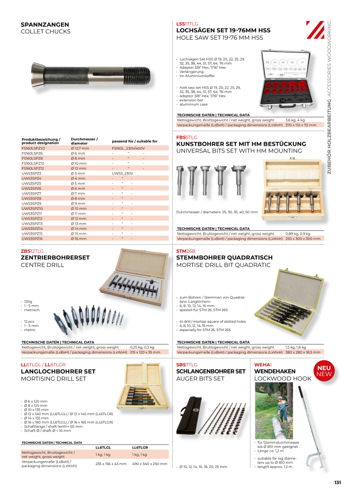 Holzmann Maschinen General Catalog Wood NR.: 20501 - Seite 131