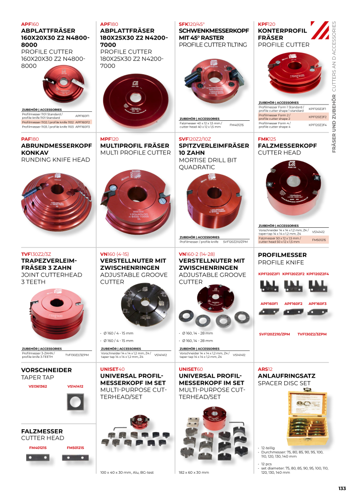 Holzmann Maschinen General Catalog Wood NO.: 20501 - Page 133