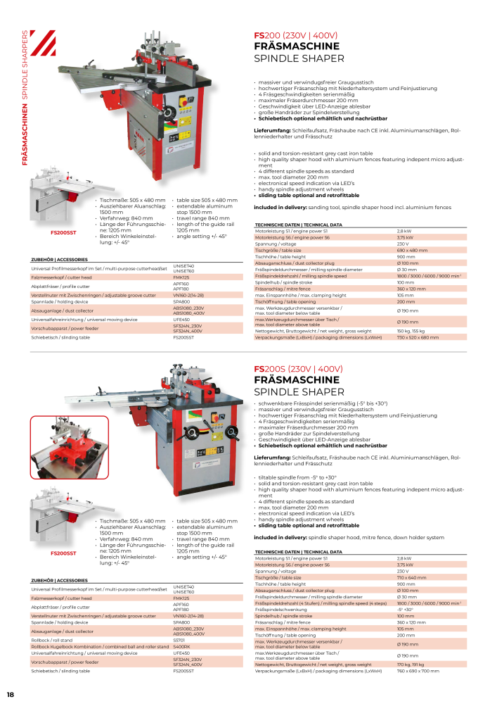 Holzmann Maschinen General Catalog Wood NO.: 20501 - Page 18