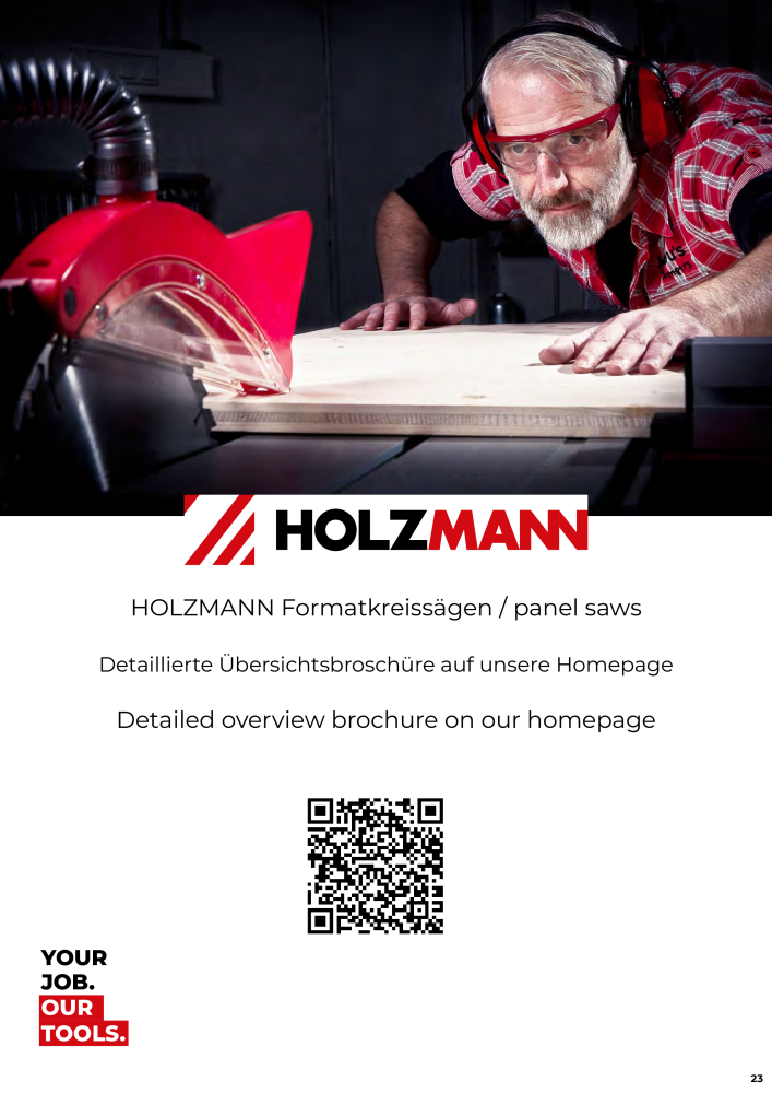 Holzmann Maschinen General Catalog Wood NO.: 20501 - Page 23