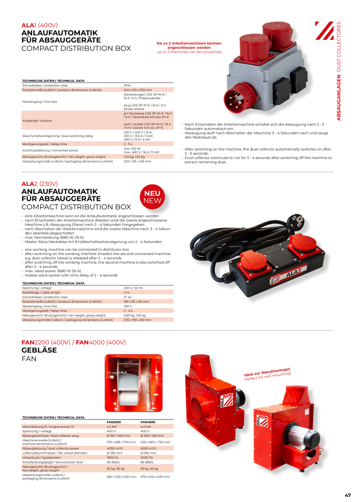 Holzmann Maschinen General Catalog Wood NO.: 20501 - Page 47