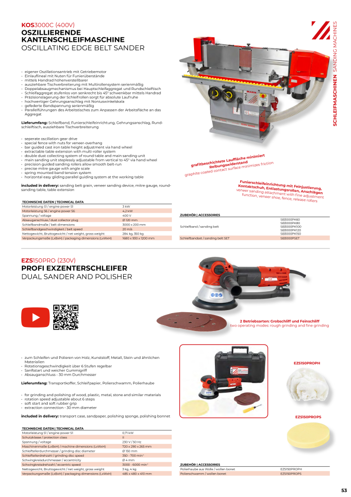 Holzmann Maschinen General Catalog Wood NO.: 20501 - Page 53