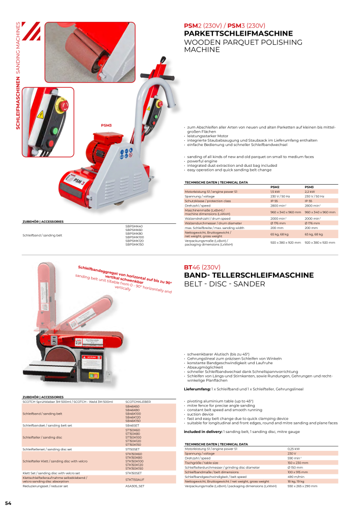 Holzmann Maschinen General Catalog Wood NO.: 20501 - Page 54