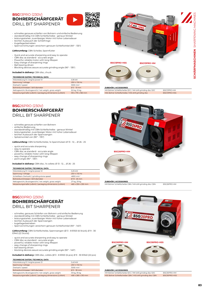 Holzmann Maschinen General Catalog Wood NR.: 20501 - Strona 83