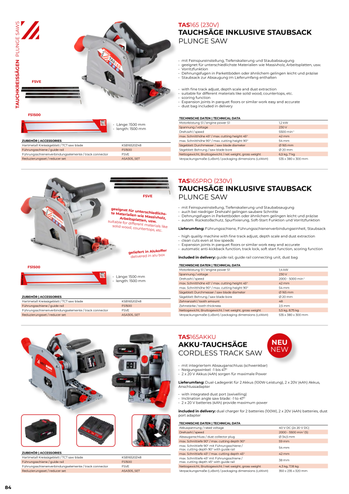 Holzmann Maschinen General Catalog Wood Nb. : 20501 - Page 84