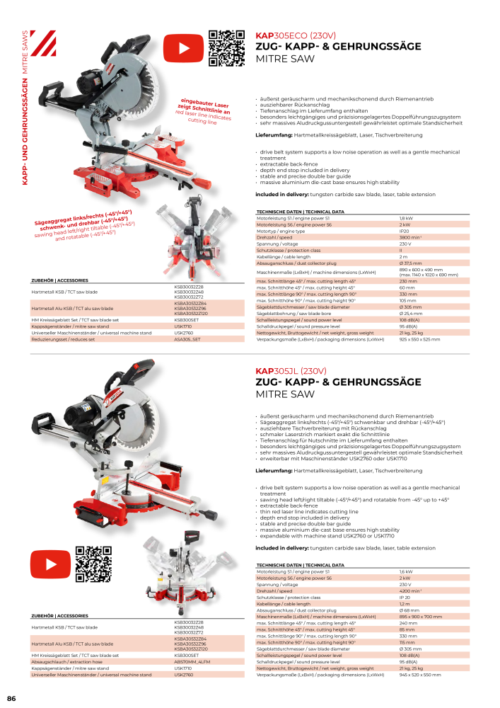 Holzmann Maschinen General Catalog Wood NR.: 20501 - Side 86