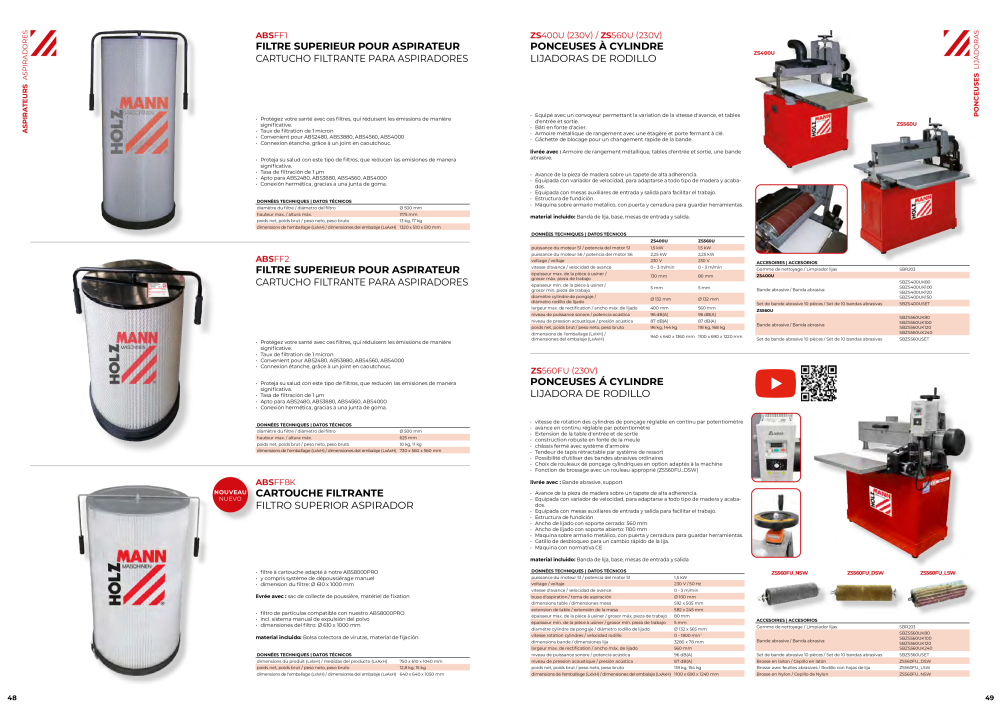 Holzmann Maschinen Catalogue général Bois Nº: 20502 - Página 25